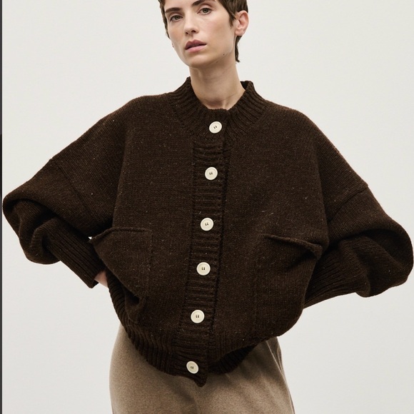 Babaa Sweaters - Babaa cardigan no11 earth